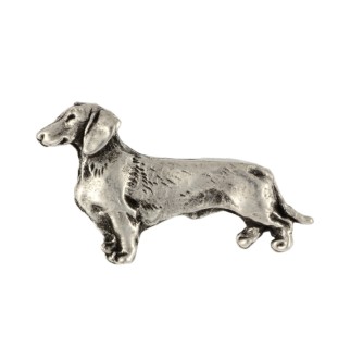 Jamnik szorstkowłosy pin posrebrzony Art-Dog